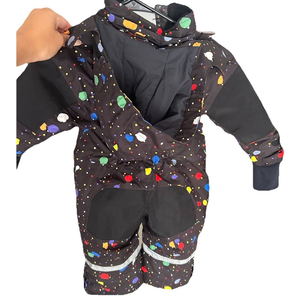 Stella McCartney Kids Snowsuit Toddler 2 Years Black Paint Splatter Ski Suit